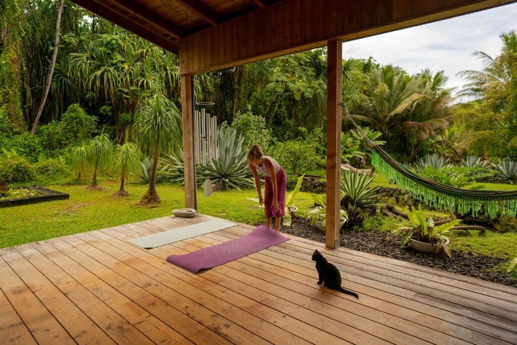 Jungle Haven Ocean Front Eco Villa On Fruit Farm Pahoa Dış mekan fotoğraf